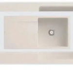 Villeroy & Boch Villeroy&Boch Sp&uuml;lbecken mit Abtropffl&auml;che links, Siluet 60 flat