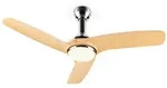 Klarstein Silent Service Deckenventilator &Oslash;: 128 cm, Leistung: 25 Watt Holzoptik