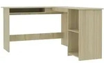 vidaXL Eckschreibtisch L-Form Sonoma-Eiche 120x140x75 cm Holzwerkstoff