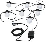 Paulmann Plug & Shine LED Lichterkette Warmwei&szlig; IP44 3000K 7x0,2W Wei&szlig; 94165