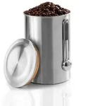 Hama Kaffeedose Edelstahl 1kg Beh&auml;lter mit L&ouml;ffel