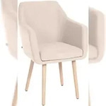 CLP Besucherstuhl Utrecht Stoff beige/natura