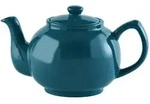 Price & Kensington Teekanne 1100 ml Steingut gl&auml;nzend petrol f&uuml;r 6 Tassen