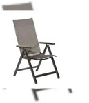 Merxx Trivero Klappsessel5-fach verstellbar. mit Polywood-Armlehne.