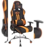 CLP Gaming B&uuml;rostuhl Limit XM Stoff Stoff HBT: 128x67x51 cm schwarz orange
