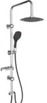 Duschsystem DUSCHTRAUM, Regendusche ohne Armatur, Handbrause mit 3 Funktionen,