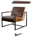 KAWOLA Sessel LIANO Vintage-Leder dunkelbraun