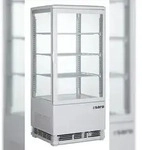 Saro K&uuml;hlvitrine Modell SC 80 wei&szlig;