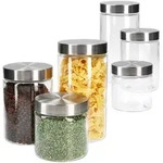 6tlg. Set Vorratsdosen Bera - 2x 800ml + 2x 1,2L + 2x 1,7L