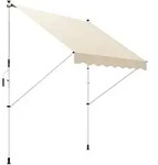 Outsunny - Markise - L300 x B150 x H170-280 cm - beige