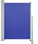 vidaXL Einziehbare seitliche Terrassenmarkise 100 x 300 cm, blaues Atlas Pro-Modell