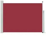 vidaXL Ausziehbare Seitenmarkise 100&times;500 cm Rot