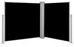 vidaXL Ausziehbare Seitenmarkise Schwarz 100 x 600 cm Solaris Terrassenmodell