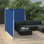 vidaXL Blaue einziehbare Seitenmarkise 100 x 600 cm, Modell Ventura Sud