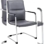 CLP Freischwinger Seattle Kunstleder Kunstleder HBT: 92x57x59 cm grau