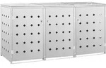 vidaXL M&uuml;lltonnenbox f&uuml;r 3 Tonnen 240 L Edelstahl