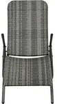 vidaXL Klappbare Sonnenliege Poly Rattan Grau