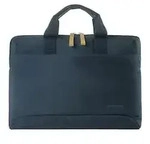 Tucano Smilza, schlanke Laptoptasche aus Nylon fuer 13/14 Zoll, dunkelblau