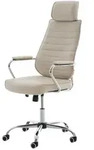CLP B&uuml;rostuhl Rako V2 Kunstleder HBT: 117x59x57 cm creme