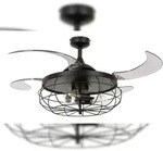 Lucci Deckenventilator Fanaway Industri Schwarz mit Licht 122