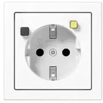 Jung FI-SCHUKO-Steckdose LS 5520.30 WW LS5520.30WW