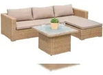 Merxx Veneto Set, 1 Eckbank, 1 Duplex Tisch 72 x 72 x 45/62 cm,