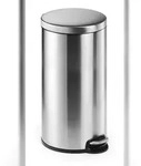 DURABLE Treteimer Edelstahl 30L rund