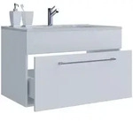 VCM Badm&ouml;bel Waschtisch Badinos Wei&szlig; H. 50 x B. 60 x T. 46 cm
