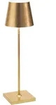 Zafferano Poldina Pro Gold Leaf LED-Tischleuchte, wiederaufladbar und dimmbar mit