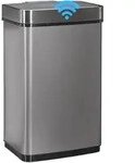 Relaxdays Sensor M&uuml;lleimer 60l, Abfalleimer, K&uuml;chenm&uuml;lleimer aus Edelstahl, mit