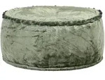 vidaXL Pouf Rund Samt 40x20 cm Gr&uuml;n
