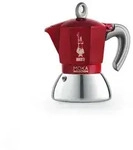 Bialetti Moka Induction Espressokocher, 2 Tassen, rot