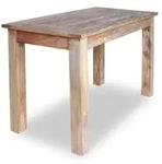 vidaXL Esszimmertisch Recyceltes Massivholz 120 x 60 x 77 cm