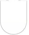 Sch&uuml;tte WC Sitz D Form, Duroplast Toilettendeckel mit Absenkautomatik und