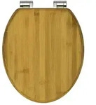 Sch&uuml;tte WC Sitz BAMBUS, massiver Toilettendeckel Holz, Klobrille, Toilettensitz aus
