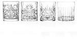 RCR Satz von 4 Gl&auml;sern Mixology aus Klangglas Verschiedene Designs und