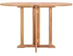 vidaXL Gartentisch Butterfly Klappbar 120x70x75 cm Teak Massivholz
