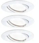 Paulmann LED Einbauleuchte Base Coin Basisset schwenkbar rund 90mm 20&deg; Coin 3x5W