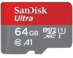 SanDisk Ultra 64 GB microSDXC Speicherkarte + SD Adapter