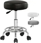 CASARIA&reg; Drehhocker H&ouml;henverstellbar Dicke Polsterung Schwarz