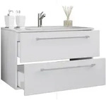 VCM Badm&ouml;bel Waschtisch Badinos Wei&szlig; H. 52 x B. 80 x T. 46 cm