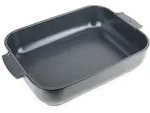 PEUGEOT Keramik Auflaufform APPOLIA 40cm Rechteckig Schiefergrau Sp&uuml;lmaschinenfest