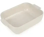 PEUGEOT Keramik Auflaufform APPOLIA 25cm Rechteckig Ecru Sp&uuml;lmaschinenfest