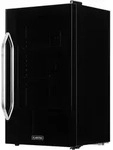 Klarstein Beersafe XXL Onyx K&uuml;hlschrank 80 Liter 3 B&ouml;den Panoramaglast&uuml;r Schwarz