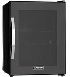Klarstein Beersafe M Onyx K&uuml;hlschrank 33 Liter 2 B&ouml;den Panoramaglast&uuml;r Schwarz