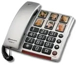 amplicomms BIGTel 40 plus, Gro&szlig;tastentelefon Silber
