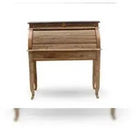 SIT M&ouml;bel Sekret&auml;r Teakholz massiv | L 100 x B 41 x H 106 cm |natur, Platte