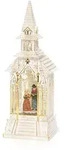 Konstsmide LED Wasserlaterne, "Kirche", wei&szlig;, wassergef&uuml;llt, 5h Timer, 1 warm