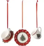 Villeroy & Boch Toy's Delight Decoration Ornamente Geschirrset rot 3tlg. 7cm