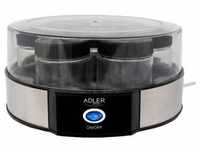 Adler AD4476 - Joghurtbereiter 1,4 Liter Fassungsvermögen, 7 Gläser 200ml, schwarz